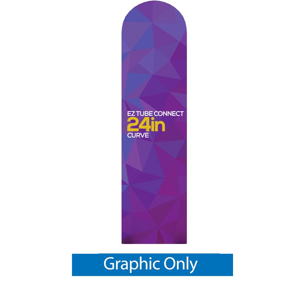 2 ft. EZ Tube® Connect Curved Top — Double Sided Graphic Only